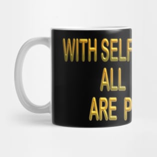 Self discipline inspirational t-shirt gift idea Mug